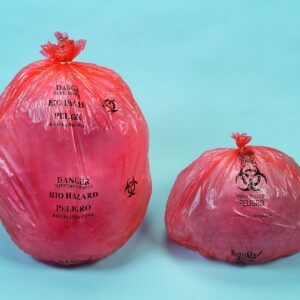 Plasdent Bio Hazard Waste Bags Red