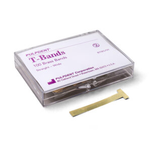 Pulpdent Matrix T Bands Straight Wide Brass 100/pk