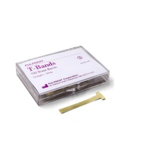 Pulpdent Matrix T Bands Straight Wide Stainless 100/pk
