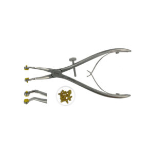 POWER DENTAL USA Crown Removing Pliers, Yellow Silicone Tips