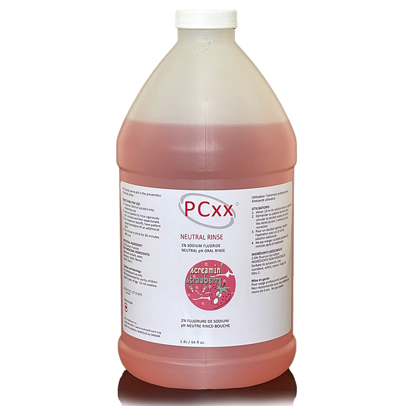 PCxx 1 – Part In-Office Rinse Kit with 2% Sodium Fluoride, Neutral pH