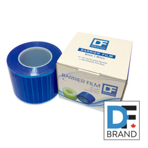 DF Brand Barrier Film Blue 4" X 6" (1200 Sheets/Roll)