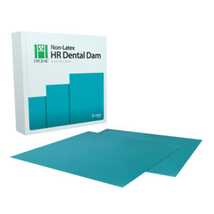 Hygenic Non-Latex HR Dental Dam 6"X6" Medium Teal Bulk Pack