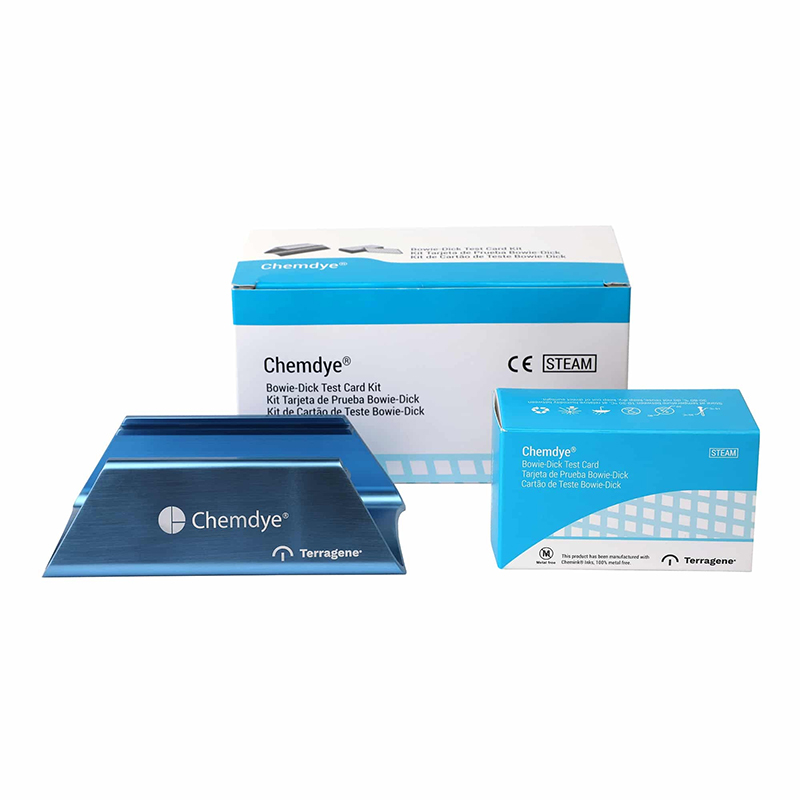 Terragene Bowie-Dick Test Card Kit For Steam With Holder