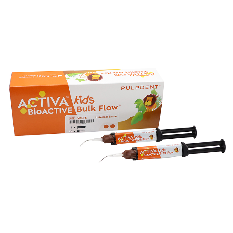 PULPDENT ACTIVA BioACTIVE Bulk Flow KID'S Twin Pack Kit (ShadeFusion)