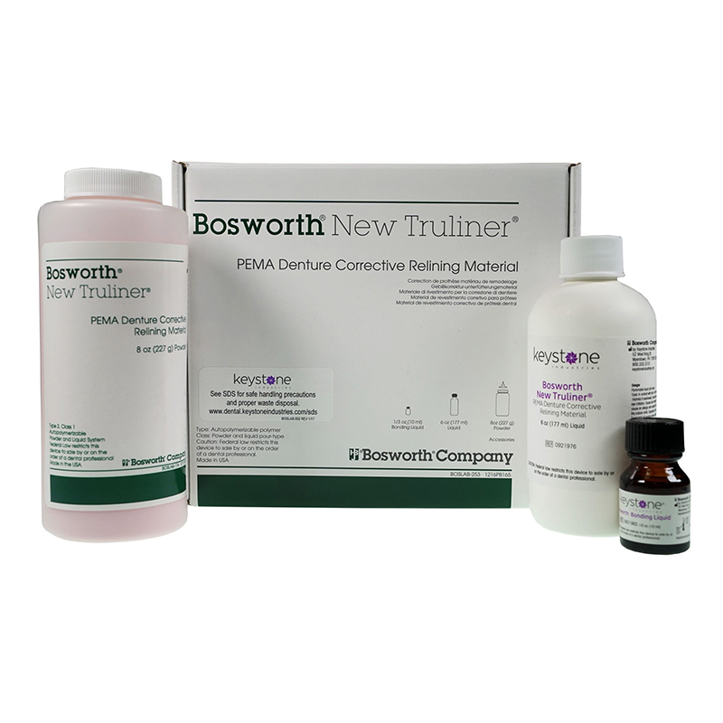 Bosworth New Truliner PEMA Denture Corrective Relining Material Standard Kits
