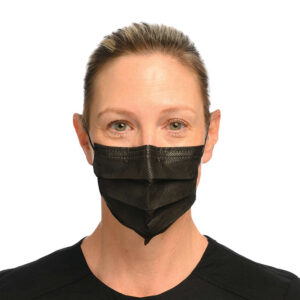 Crosstex Earloop Mask with Secure Fit Technology ASTM Level 3 Black